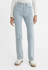 Stradivarius Vaqueros rectos - blue-grey