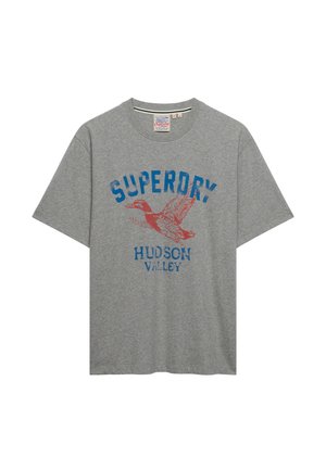 Superdry & Co, SUPERDRY WILD FRONTIER T-SHIRT.. - T-shirts print - dark vintage grey marl