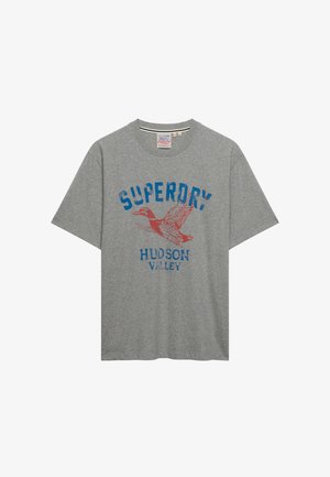 Superdry & Co, SUPERDRY WILD FRONTIER T-SHIRT.. - T-shirts print - dark vintage grey marl