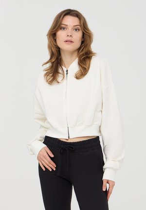 Terranova Felpa con zip - avorio