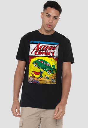 ACTION COMICS ISSUE - Print T-shirt - black