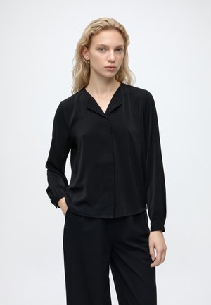 JDY, JDYAYA L/S COLLAR SHIRT WVN NOOS - Blouse - black