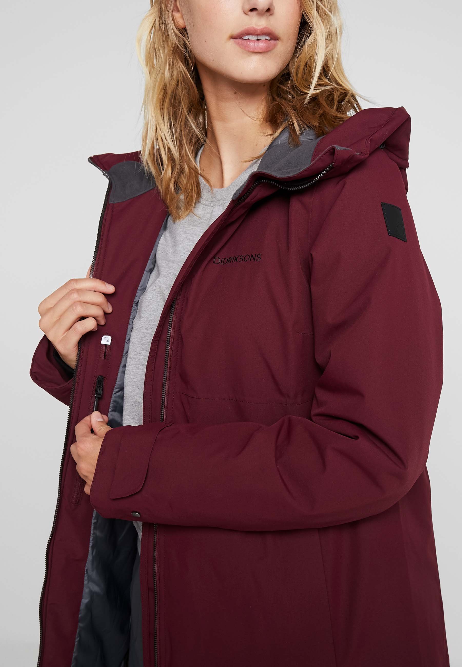 Didriksons HELLE Parka anemon red Zalando.no Didriksons HELLE Parka anemon red Zalando.no
