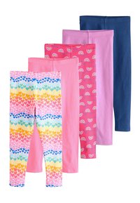 Next REGULAR FIT - 5 PACK - Legíny - kalhoty  - rainbow heart pink