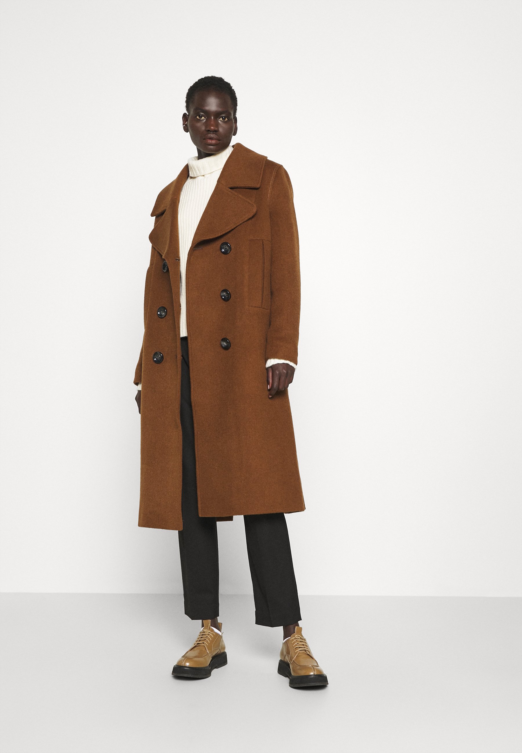 zalando camel coat