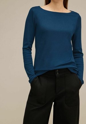 Langærmet T-shirt - blue