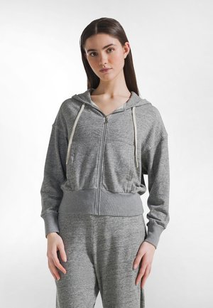 FULL ZIP  - Huppari - dark melange grey
