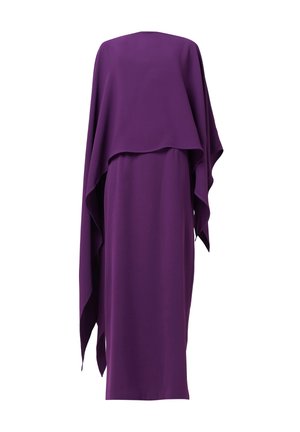 Leem, DRESS WITH CAPE OVERLAY - Robe longue - purple