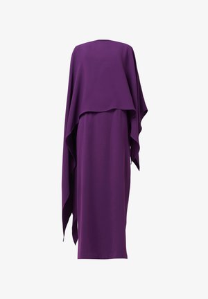 Leem, DRESS WITH CAPE OVERLAY - Robe longue - purple
