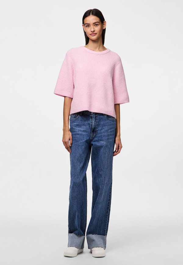 PCSILLY SS O-NECK BC - Basic T-shirt - roseate spoonbill melange2