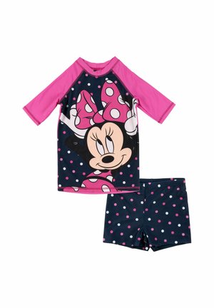Disney, DISNEY MINNIE MOUSE SCHWIMMSET UV-SCHUTZ 30 BADEANZUG BADESET SHIRT UND HOSE ZWEITEILER - Badeanzug - blau/pink