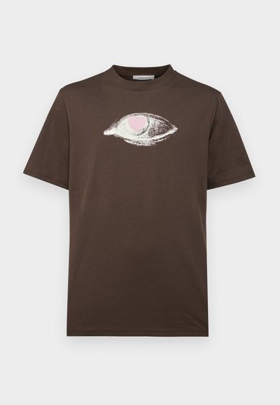 WOOD WOOD BOBBY EYE HEART - Print T-shirt - mahogany