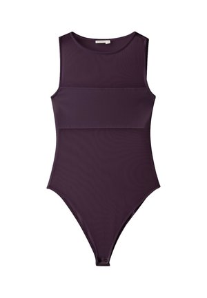 Stradivarius, SLEEVELESS MESH BODYSUIT - Top - purple