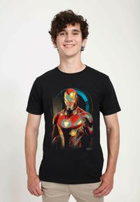 Henry Tiger AVENGERS: INFINITY WAR IRONMAN GLOW UNISEX - T-shirt print - black