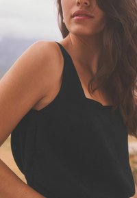 Next SQUARE NECK - Bluse - black