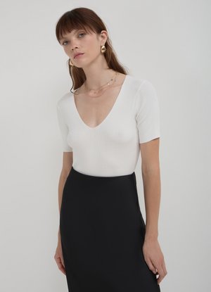 Calliope A COL EN V - T-shirt basique - blanc