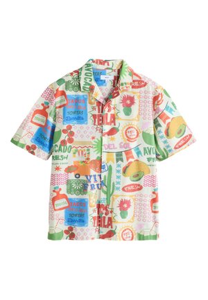 Next, REGULAR FIT - PRINT SHORT SLEEVE SHIRT . - Vapaa-ajan kauluspaita - multi