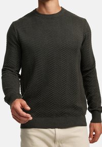 Kronstadt Stickad tröja - dark green