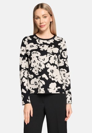 Strickpullover - schwarz ecru