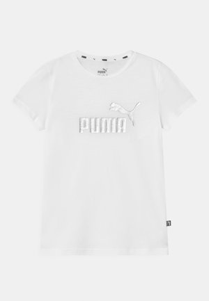 LOGO UNISEX - Triko s potiskem - puma white