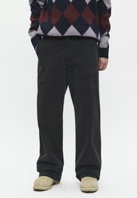 DOUBLE A BY W.W. WWHEINO STRAIGHT LEG - Housut - black