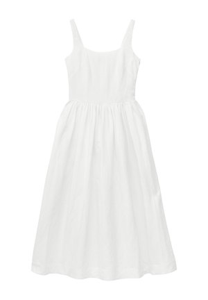 & OTHER STORIES, & OTHER STORIES FIT-AND-FLARE MIDI DRESS - Robe longue - white