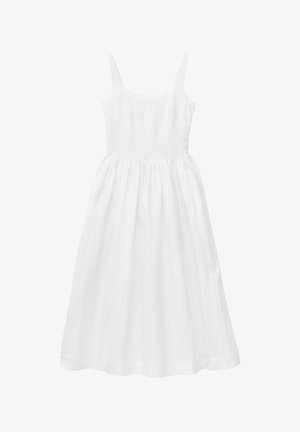 & OTHER STORIES, & OTHER STORIES FIT-AND-FLARE MIDI DRESS - Robe longue - white