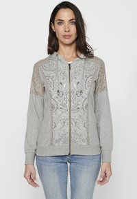 Koroshi Felpa con zip - gris claro vigoré light grey vigoré