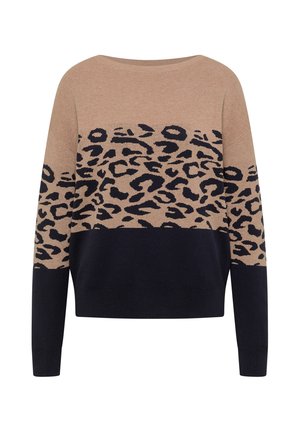 Cecil, LONG-SLEEVED JUMPER WITH JACQUARD PATTERN - Jumper - urban dark blue