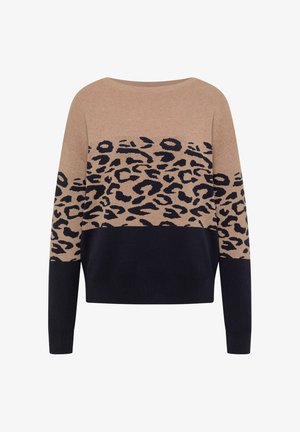 Cecil, LONG-SLEEVED JUMPER WITH JACQUARD PATTERN - Jumper - urban dark blue