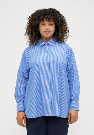CRV ESS POPLIN EASY FIT - Bluza s gumbima - blue