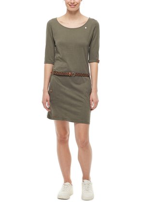 TANYA SOLID - Shift dress - grün