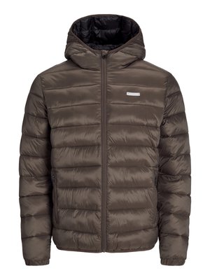 Jack & Jones JJVINCENT PUFFER HOOD - Jachetă subțire - chocolate brown