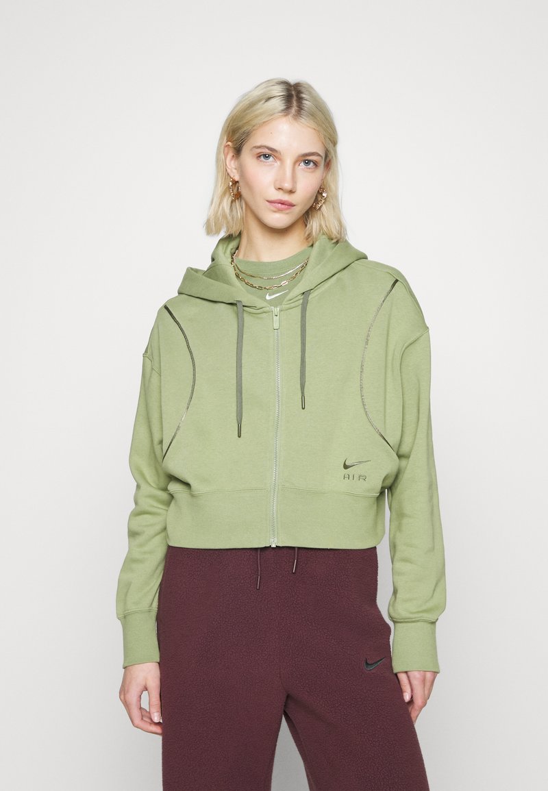 Nike Sportswear AIR - Zip-up sweatshirt - alligator/medium olive/khaki -  Zalando.de