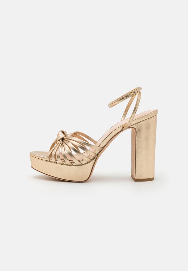RIVKA KNOT PLATFORM - Platform sandals - champagne