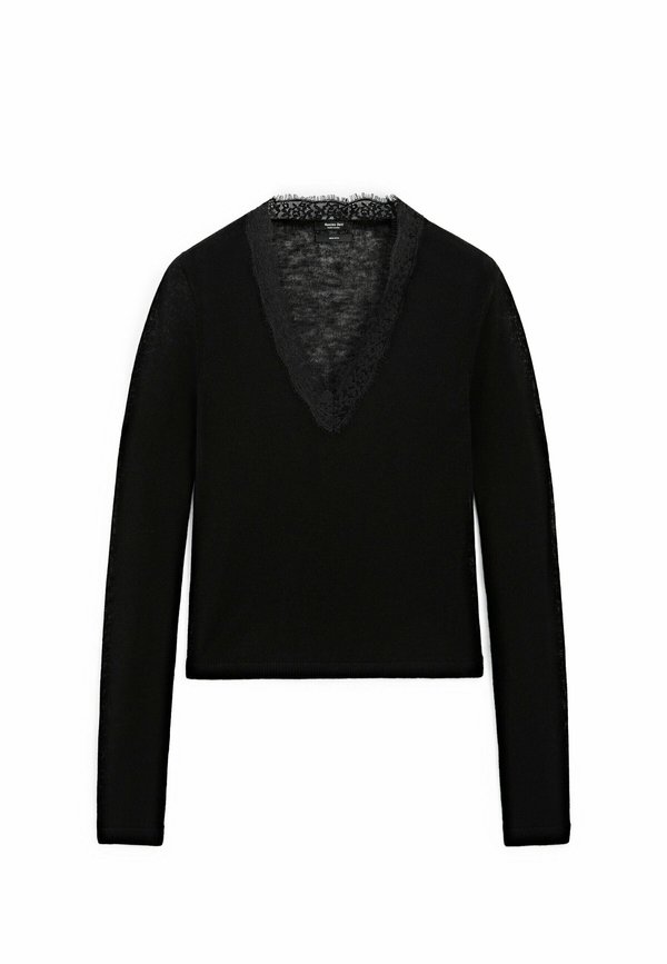 WITH LACE TRIM - Long sleeved top4