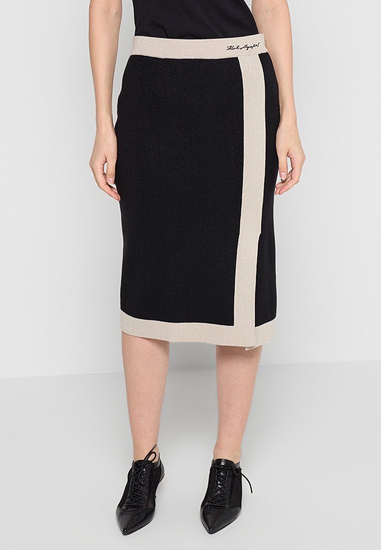 Karl Lagerfeld Kokerrok zwart