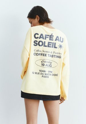 PULL&BEAR TAQUERA GRAPHIC  - Top s dlouhým rukávem - yellow