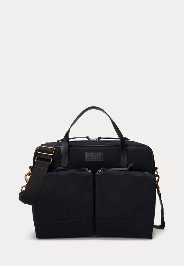 LEATHER TRIM CANVAS COMMUTER BAG - Notebooktasche