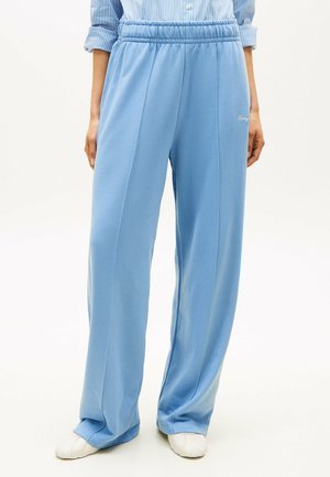 LOGO EMBROIDERY WIDE - Pantalones - clear water