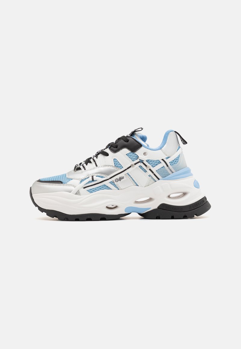 Buffalo TRIPLET HOLLOW - Sportcipő - white/blue/silver