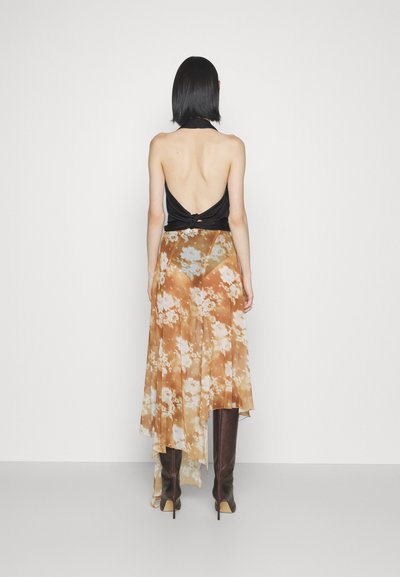 Ioannes SHAWL SKIRT - A-vonalú szoknya - sprayed lace ochre