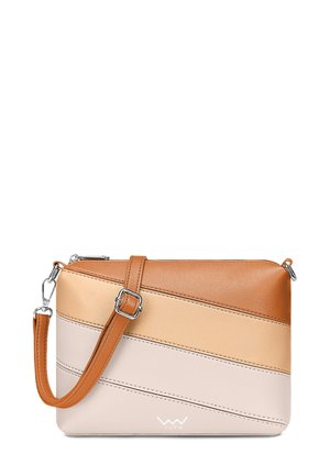 COALIE STRIPED - Cross body bag - beige