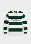 WIMBLEDON CLASSIC FIT TERRY RUGBY SHIRT - Poloshirt - moss agate/white