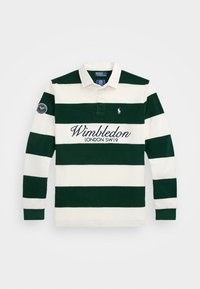 WIMBLEDON CLASSIC FIT TERRY RUGBY SHIRT - Polo shirt - moss agate/white