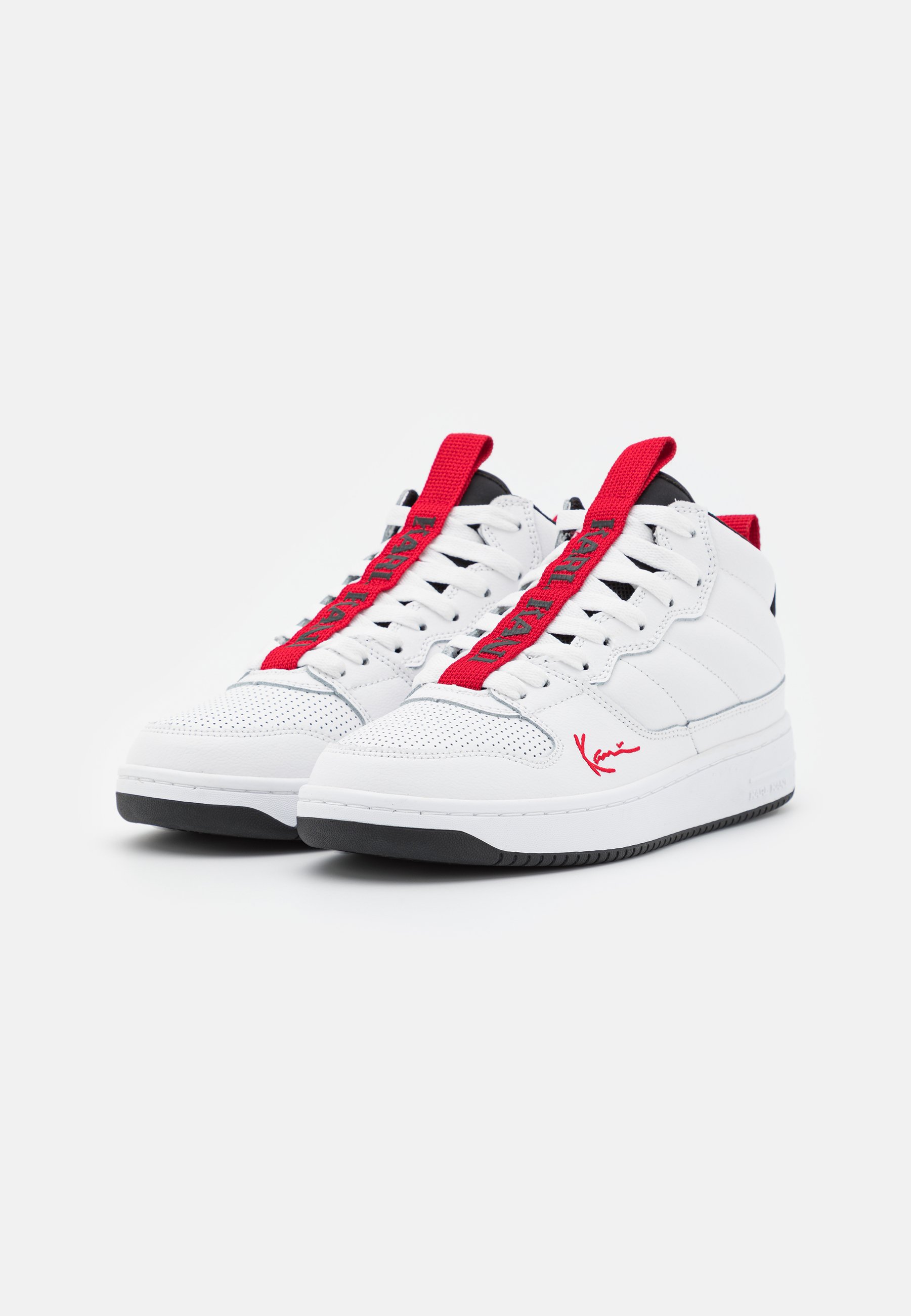 Karl Kani 89 MID - Sneaker high - white/black/true red/weiß - Zalando.de