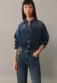 Mango Vaqueros rectos - dark blue