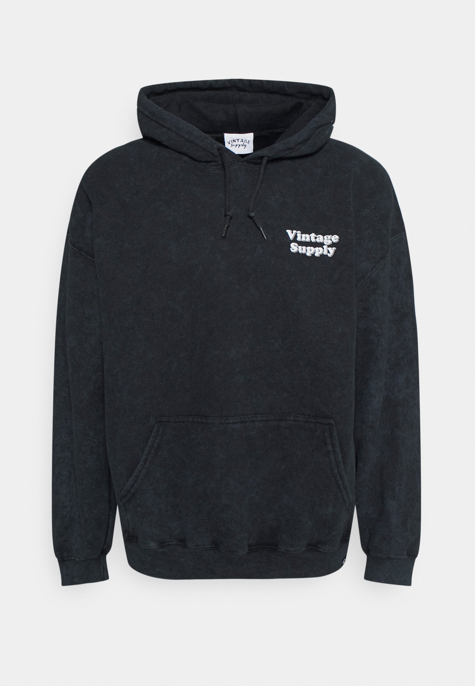 Vintage Supply OVERDYE FLOW HOODIE - Sweatshirt - black/sort - Zalando.dk