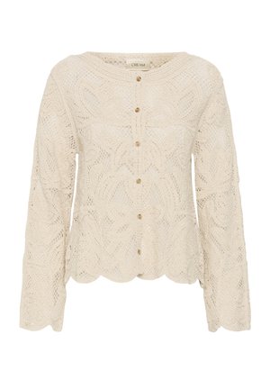 Cream, CRRELON CARDIGAN - Chaqueta de punto - nature undyed color