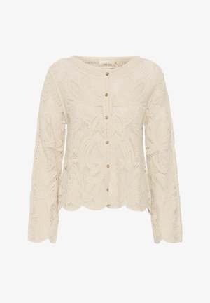 Cream, CRRELON CARDIGAN - Gilet - nature undyed color